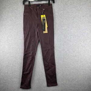 1822 Denim Skinny Jeans Womens 25 Purple Coated High Rise Ankle Skinny